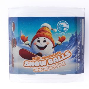 Snowballs, kule z czekolady mlecznej z nadzieniem mlecznym z łyżeczkami 108 g