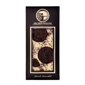 Czekolada biała z „OREO” 100 g - zdobiona ręcznie