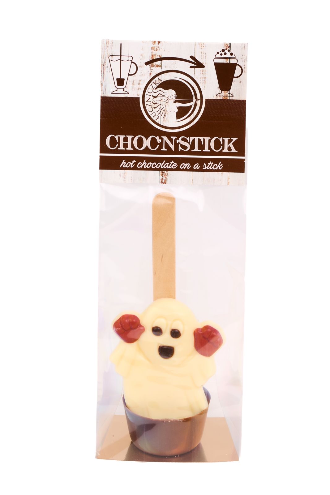 CHOC’N’STICK z figurką białego duszka 35 g