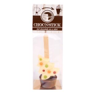 CHOC’N’STICK z figurką białej choinki 35 g