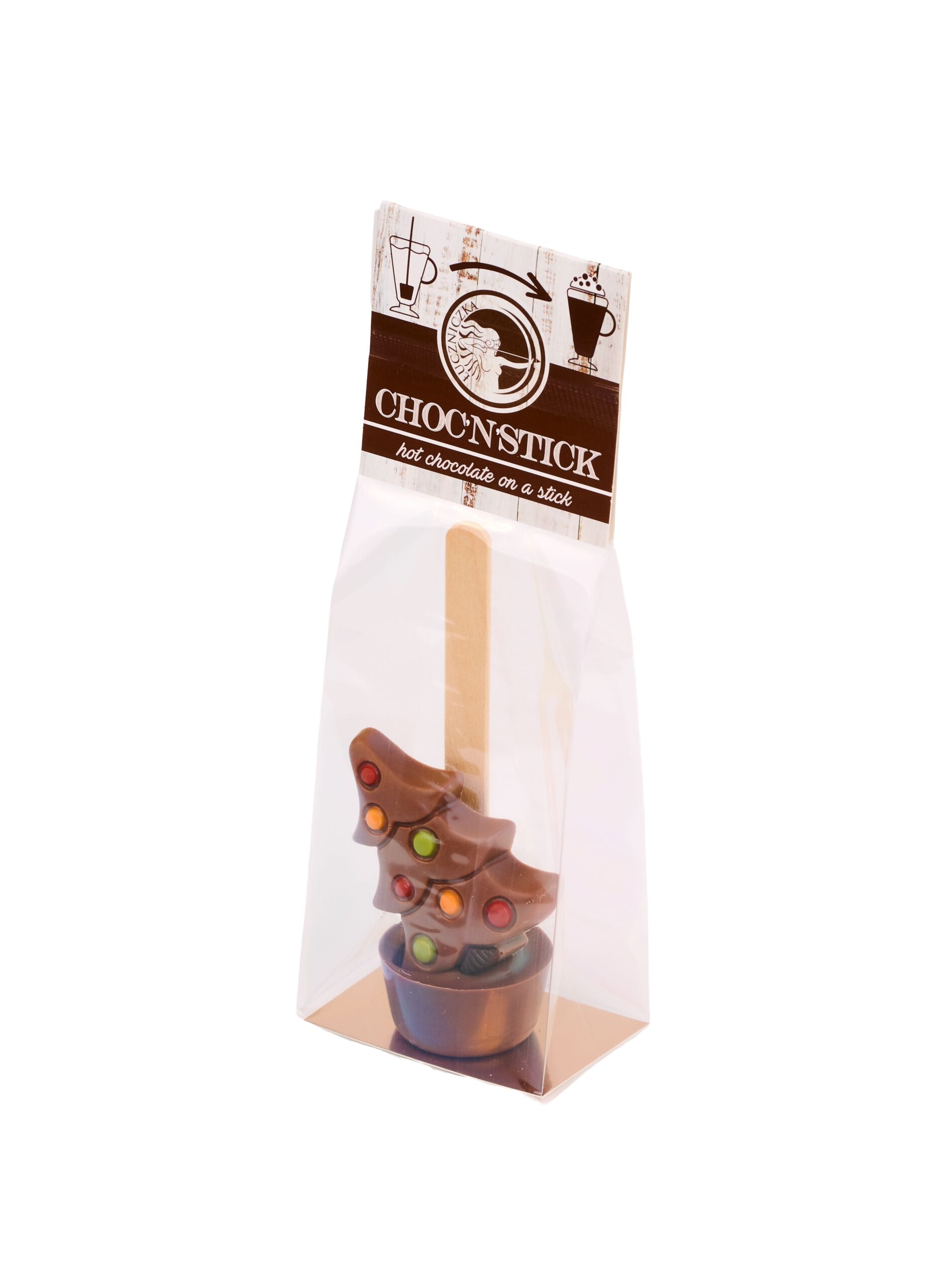 CHOC’N’STICK z figurką czekoladowej choinki 35 g - obrazek 2