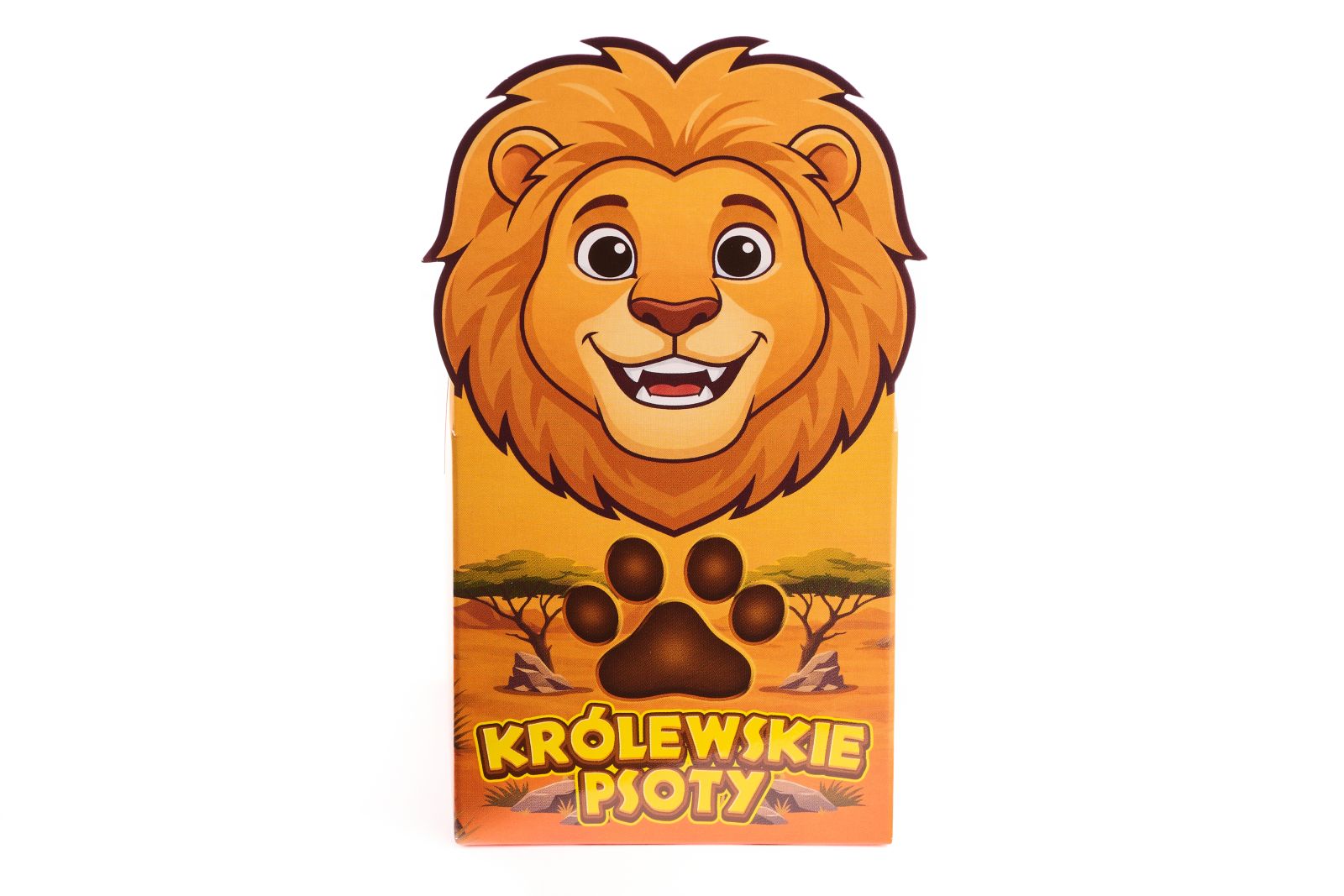 SAFARI PREMIUM PRALINES KRÓLEWSKIE PSOTY - praliny z czekolady mlecznej z kremowym nadzieniem ciasteczkowym 100 g - obrazek 2